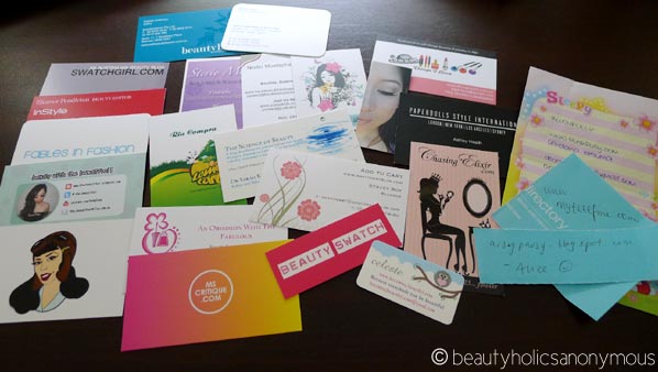 Blogger Name Cards