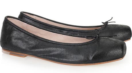 Bloch Stardust leather square-toe ballerina flats