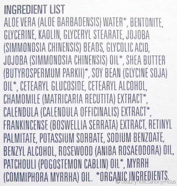 Endota Spa Glycolic Polishing Mask Ingredients