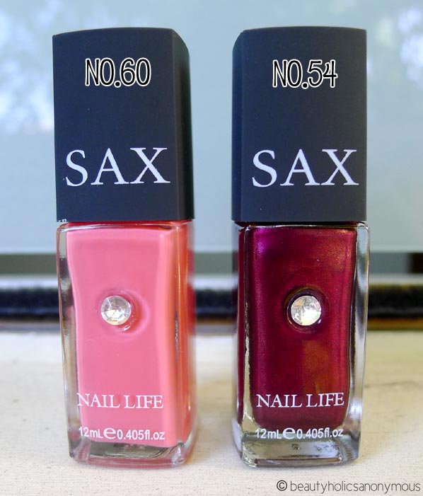 SAX Cosmetics Nail Polish in No 54 and No 60