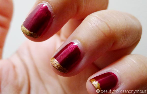 Celebrating the Chinese New Year with Red and Gold Nails