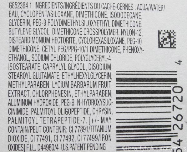 Maybelline Instant Age Rewind Eraser Dark Circles Treatment Concealer in Brightener Ingredients