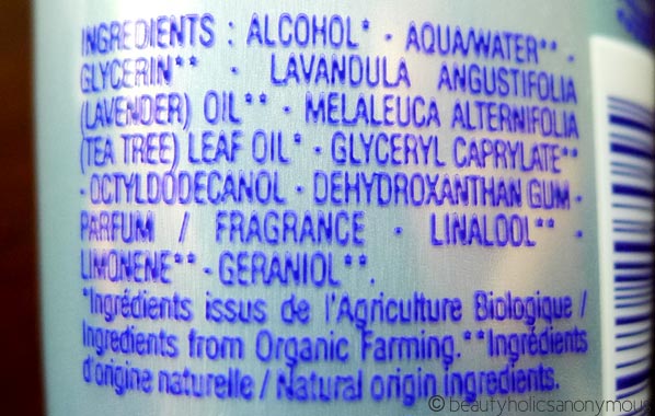 L'occitane Lavande Hand Purifying Gel Ingredients