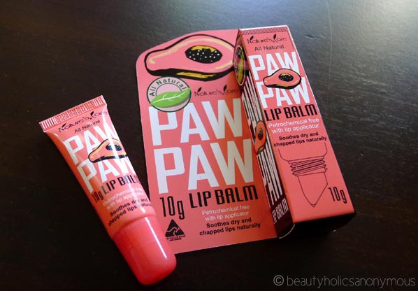 A Cheapie Gem That Is Nature's Care Paw Paw Lip Balm - Anonymous
