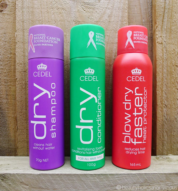 Cedel Dry Shampoo, Dry Conditioner and Heat Protector