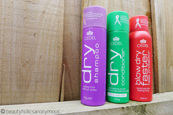 Cedel Dry Shampoo, Dry Conditioner and Heat Protector