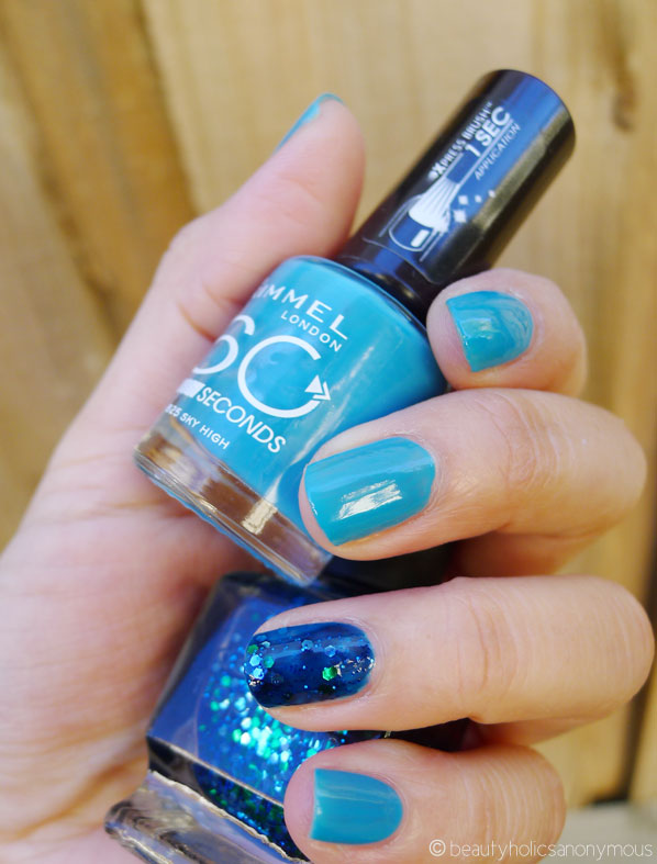 Rimmel 60 Seconds in Sky High and Deborah Lippman Across The Universe