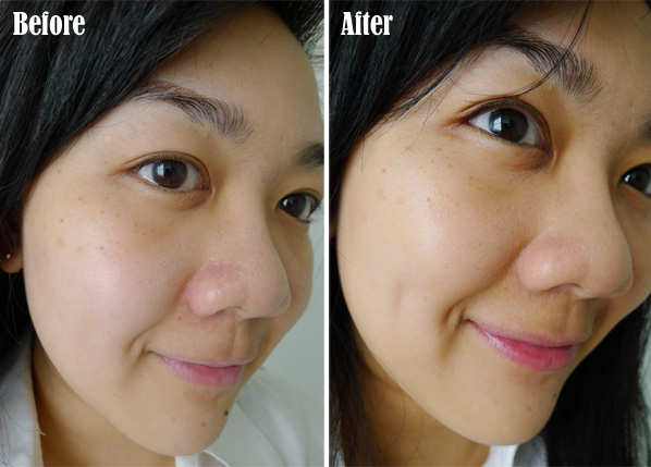 L'Oreal Nude Magique BB Cream Before and After