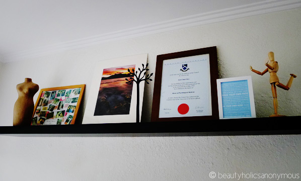 Hanging Shelf in Study