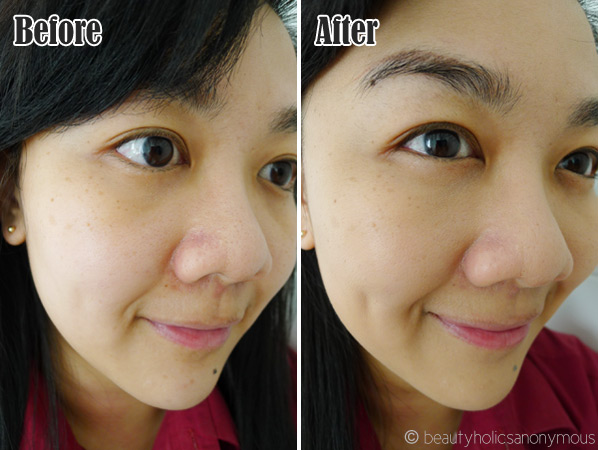 Clinique Stay-Matte Oil-Free Makeup Before and After