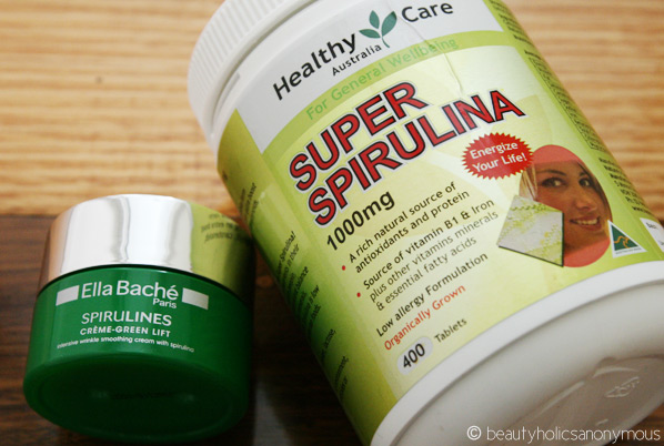 Ella Bache SpiruLines Creme-Green Lift and Spirulina Supplements