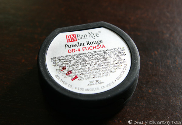 Ben Nye Powder Rouge in Fuchsia Ingredients