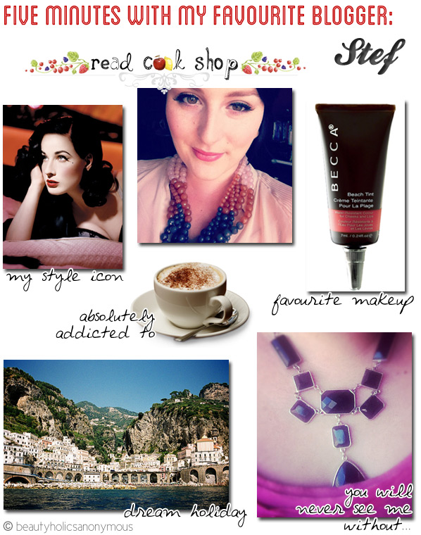 Five Minutes with My Favourite Blogger: Stef @ Read Cook Shop