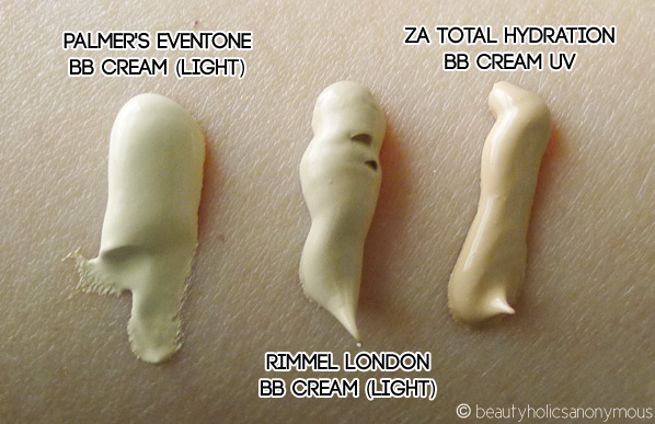 BB Cream Swatches