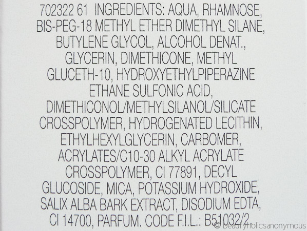 Shu Uemura TSUYA Skin Youthful Radiance Generator Ingredients
