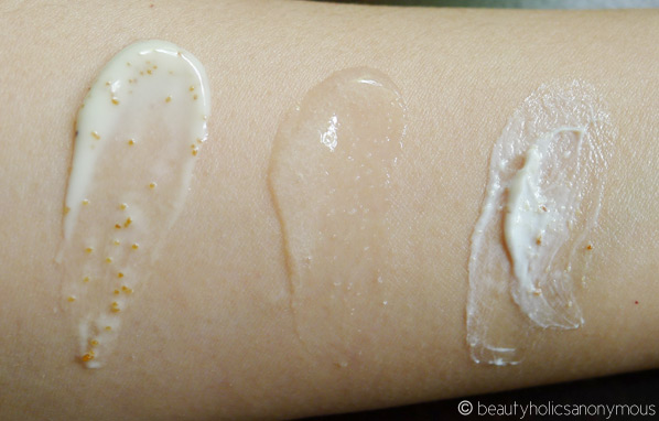 Facial Scrubs Swatches