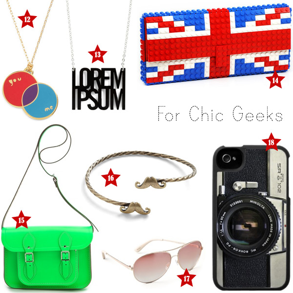 Holiday Gift Ideas: Chic Geeks