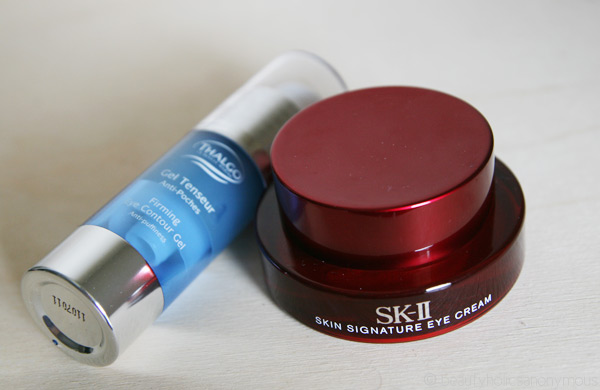 Thalgo Firming Eye Contour Gel and SKII Skin Signature Eye Cream