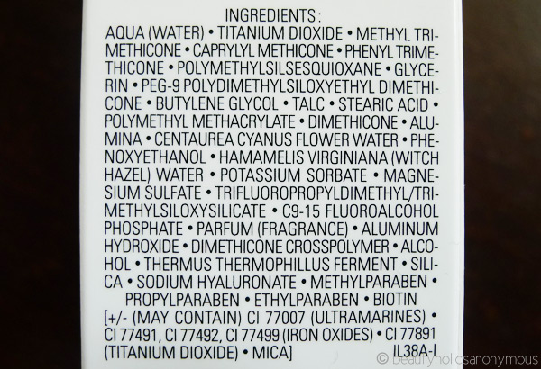 Chanel CC Cream Ingredients
