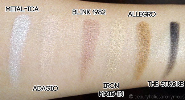 The Balm Balm Jovi Rockstar Face Palette Eyeshadow Swatches