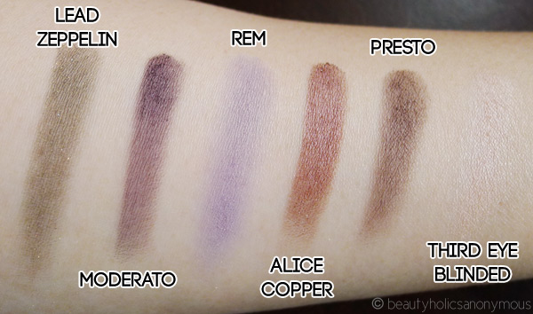 The Balm Balm Jovi Rockstar Face Palette Eyeshadow Swatches