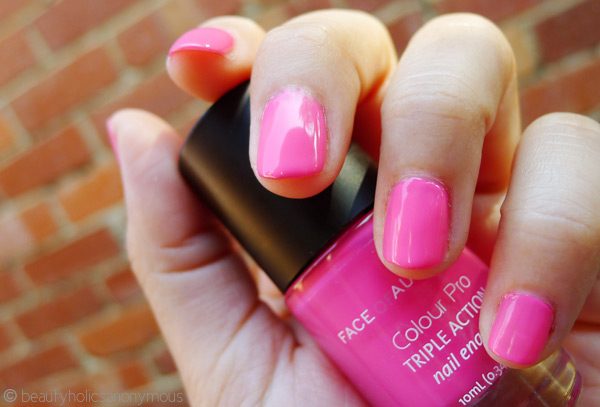 Face of Australia's Colour Pro Triple Action Nail Enamel in Polyester Pink