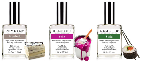 Demeter Fragrances in Paperback, Paint and Sushi