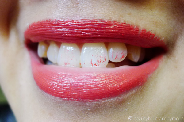 Lipstick Stain on Teeth