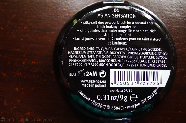 essence Cherry Blossom Girl Blush in Asian Sensation Ingredients