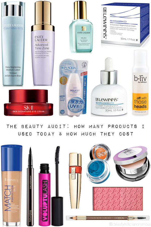 The Beauty Audit: How Many Products Did I Use Today And How Much They Cost