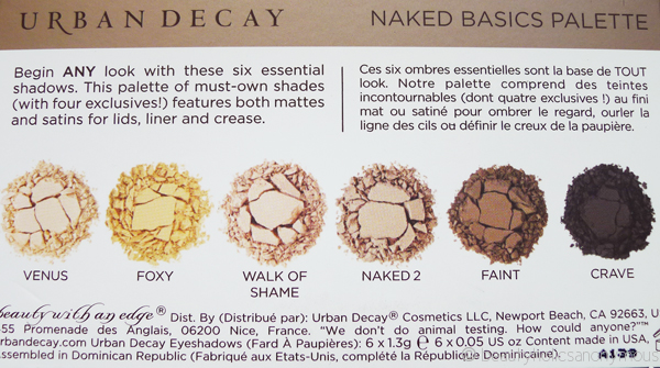 Urban Decay's NAKED Basics Eyeshadow Palette