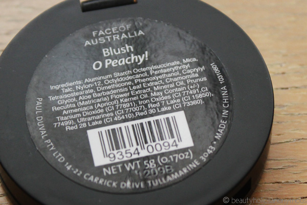 Face of Australia Blush in O Peachy