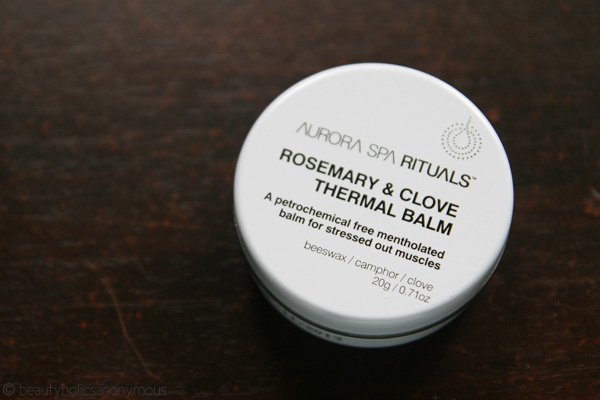 Quickie Mention: Aurora Spa Rituals Rosemary & Clove Thermal Balm
