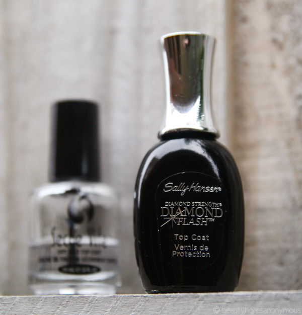 Sally Hansen's Diamond Flash Top Coat and Seche Vite Dry Fast Top Coat