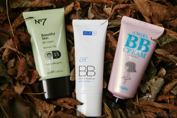 Yadah Angel BB Cream, Hada Labo Air BB, No7 Beautiful Skin BB Cream