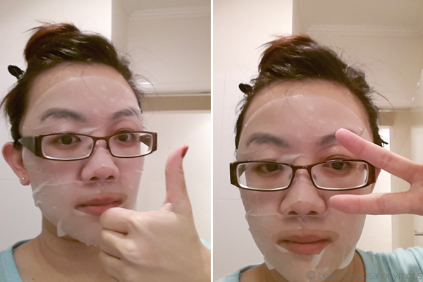 L'Herboflore Facial Sheet Masks On Face