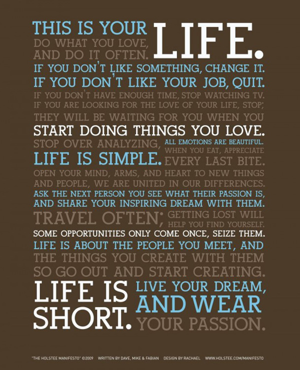 The Holstee Manifesto