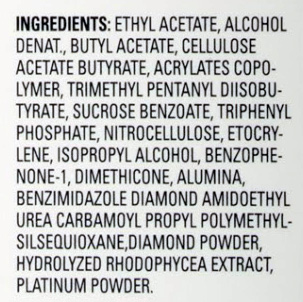 Sally Hansen's Diamond Flash Top Coat Ingredients