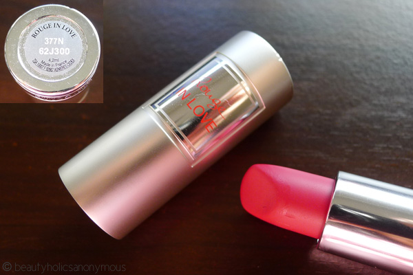 Lancome Rouge in Love in 377N