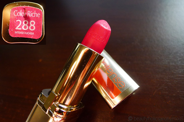L'Oreal Color Riche Lipstick in Intense Fuchsia