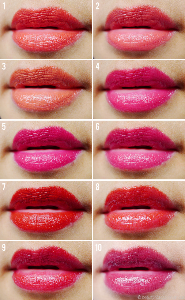 My Top Ten Bright Lipsticks