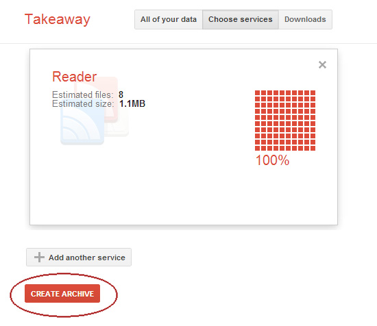 Exporting Google Reader Subscriptions