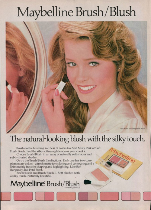 Vintage ad Maybelline Blush