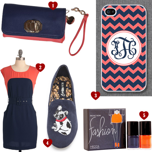 List of Lusts: Navy + Coral