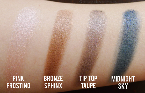 Face of Australia Budgeproof Eyeshadow Swatches