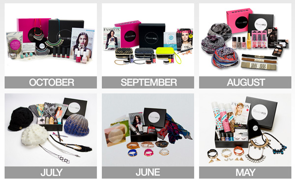 Previous boxes of Her Fashion Box