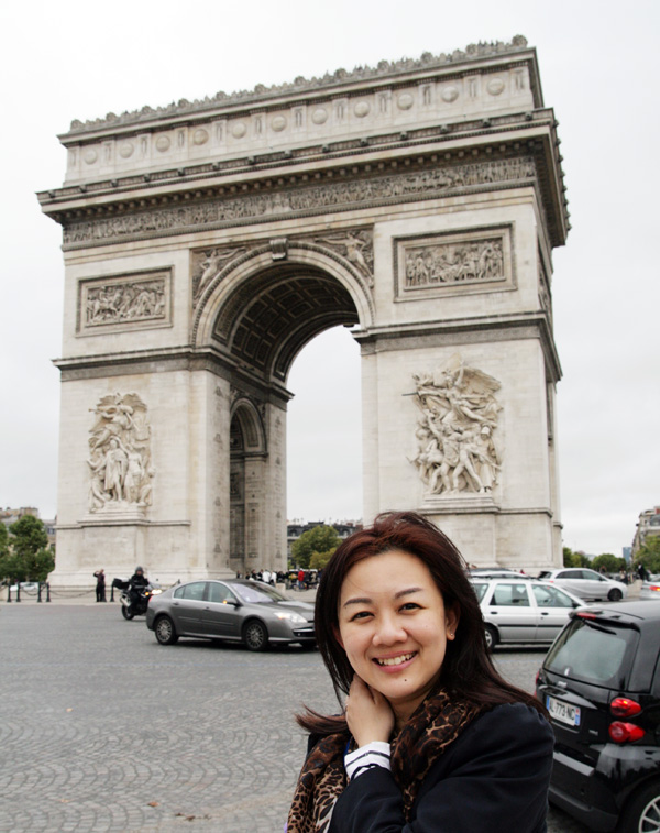 At the Arc de Triomphe