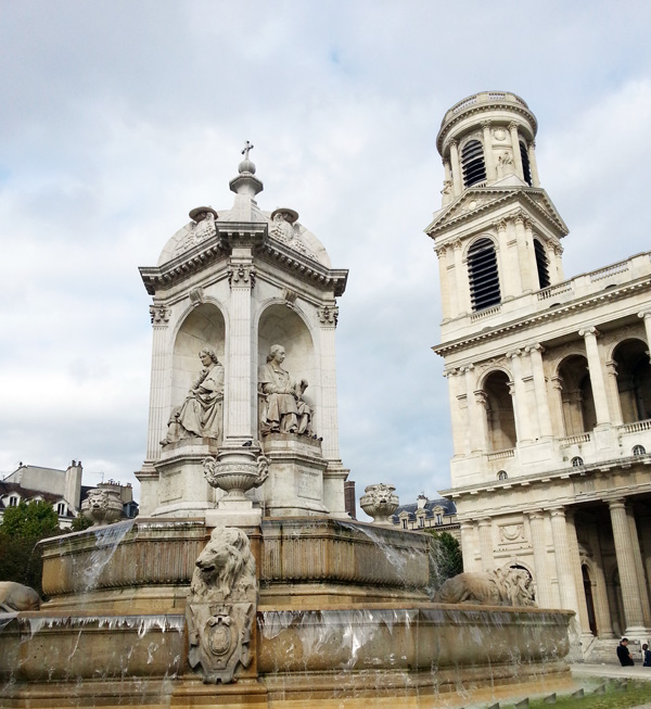 One of the many fountains in Paris