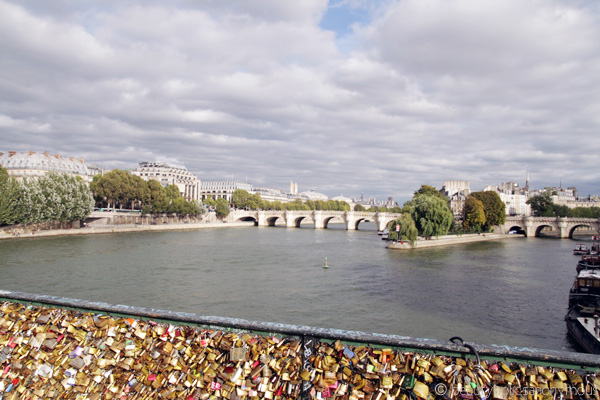Paris Love Locks Bridge River Seine