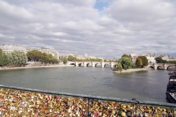 Paris Love Locks Bridge River Seine
